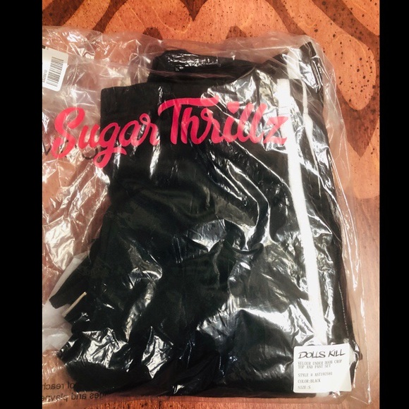 Sugar Thrillz Velour Pant Set NWT - Picture 7 of 12